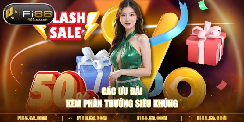 Các ưu đãi kèm phần thưởng siêu khủng