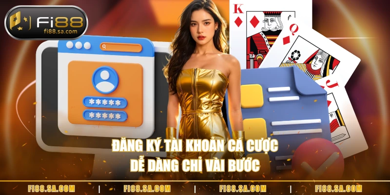 Đăng ký tài khoản cá cược dễ dàng chỉ vài bước