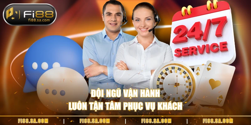 Đội ngũ vận hành luôn tận tâm phục vụ khách