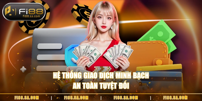 Hệ thống giao dịch minh bạch, an toàn tuyệt đối