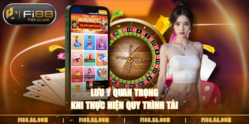 Lưu ý quan trọng khi thực hiện quy trình tải